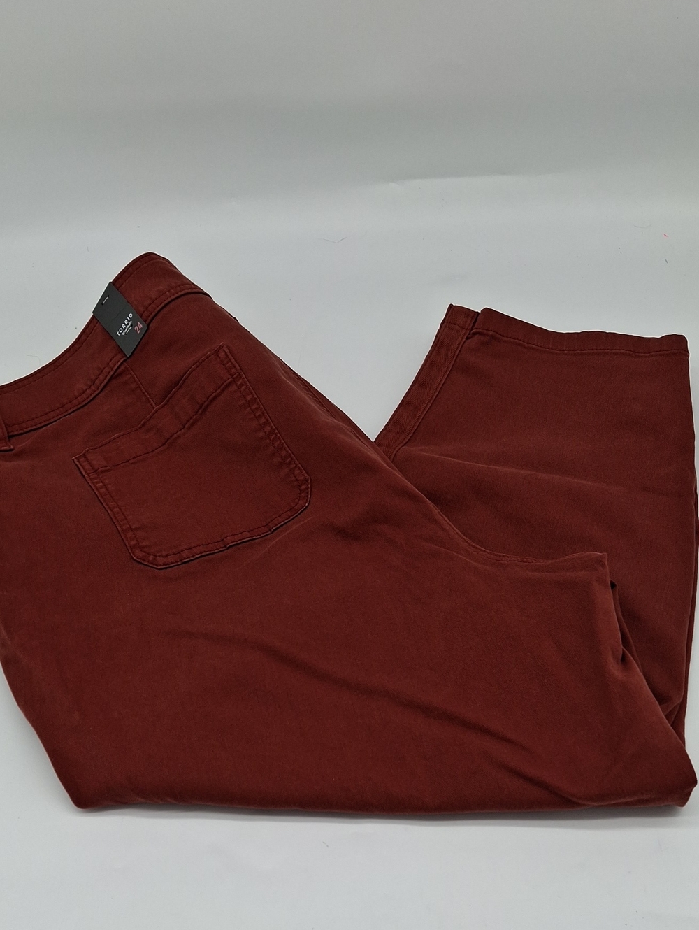 Torrod Crop Aviator Skinny Stretch Twill Mid-Rise Pants Fire Brick 24